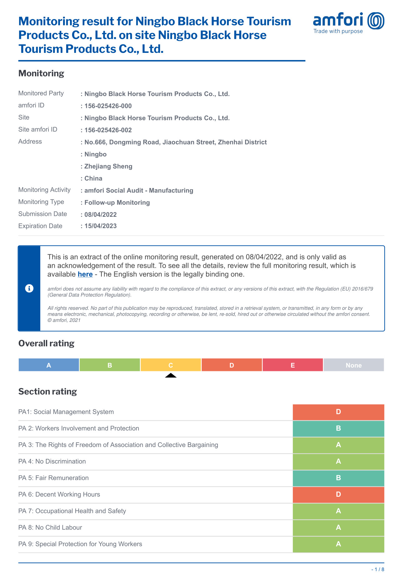 BSCI CERTIFIED